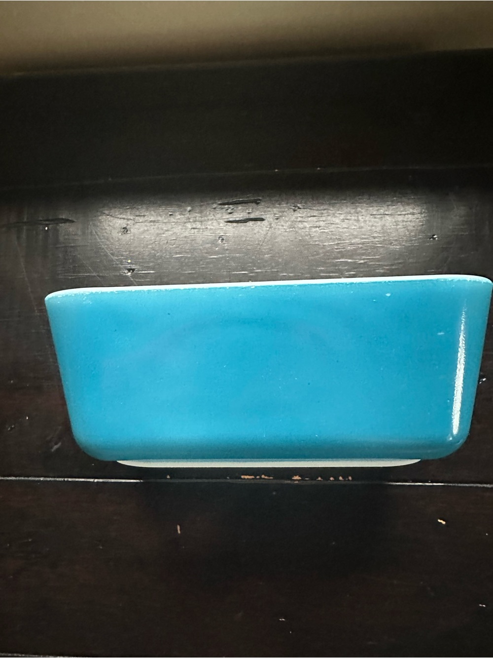 Vintage Pyrex 0502 Blue Refrigerator Dish 1.5 Pt No Lid Primary Blue Fridgie MCM - Picture 5 of 7